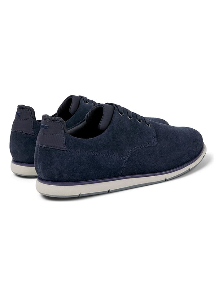 Topánky Camper Dunkelblau 626719 Leder-Schnürschuhe in Dunkelblau - 4