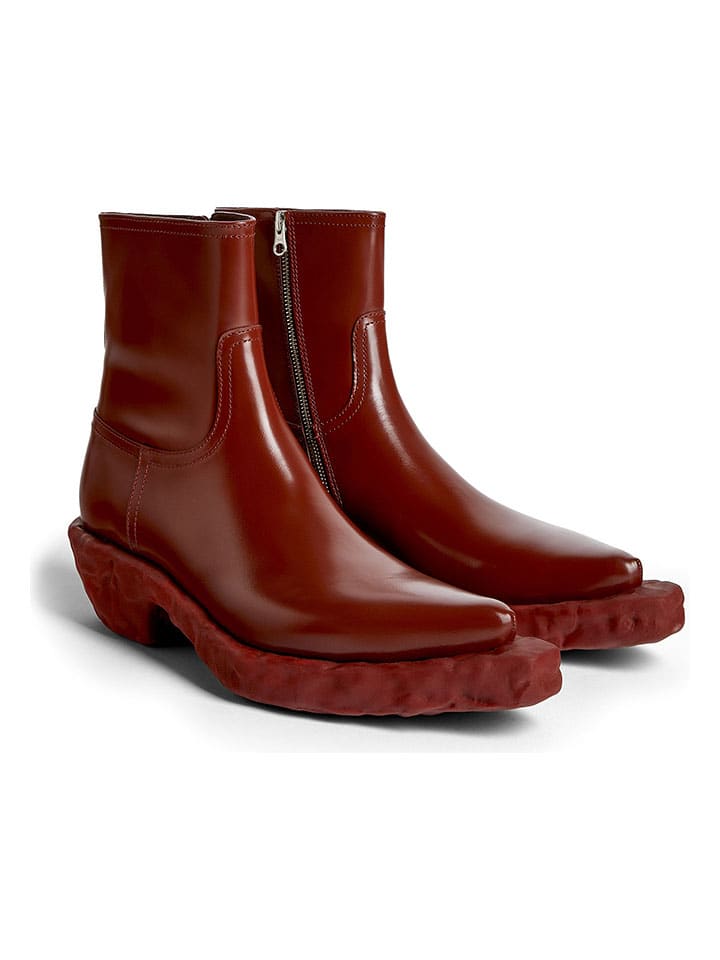 Topánky Camper Rot 7331082 Leder-Boots in Rot - 1