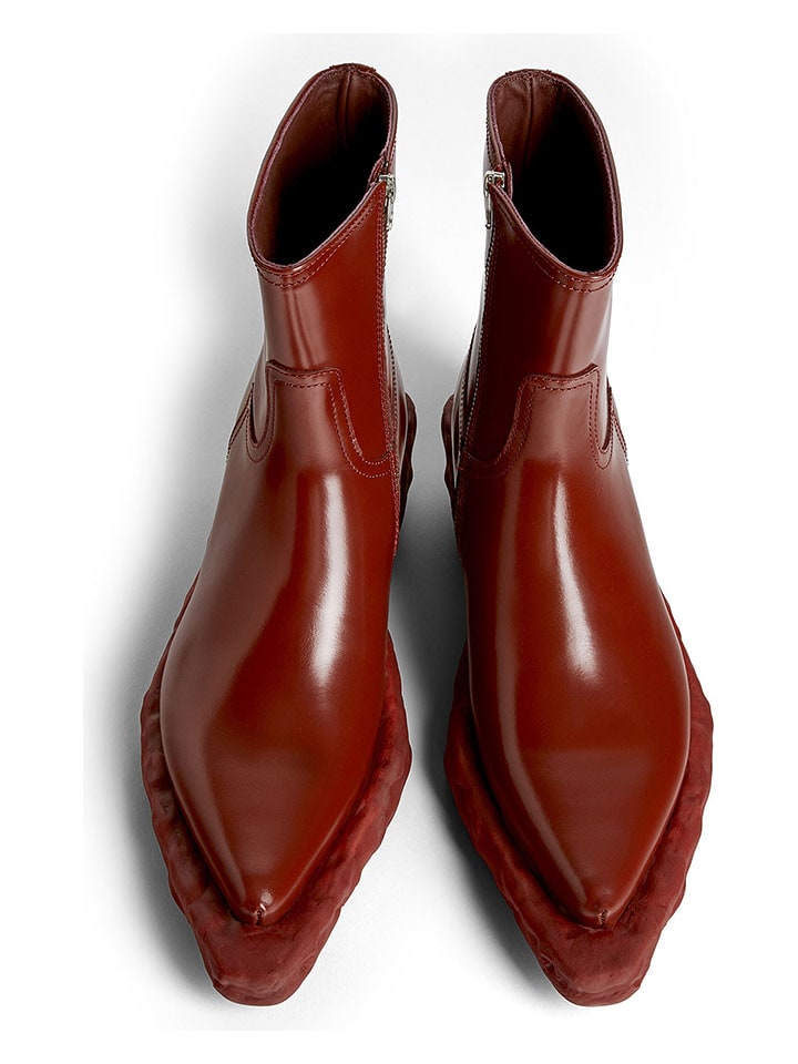 Topánky Camper Rot 7331082 Leder-Boots in Rot - 3