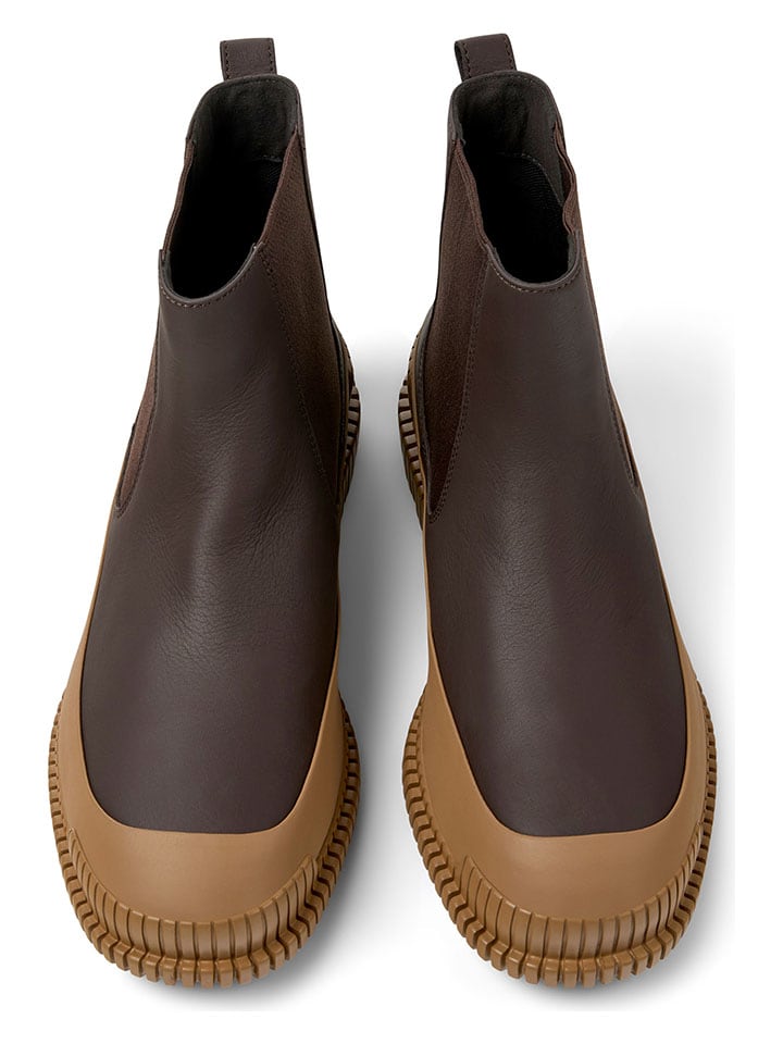 Topánky Camper Braun 8093904 Leder-Chelsea-Boots in Braun - 3