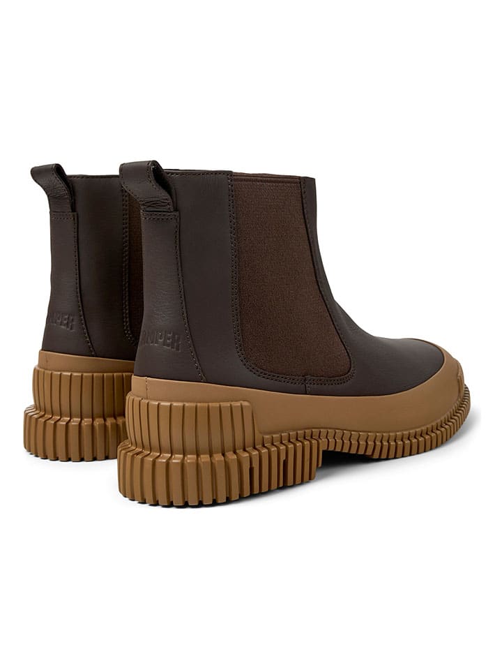 Topánky Camper Braun 8093904 Leder-Chelsea-Boots in Braun - 4