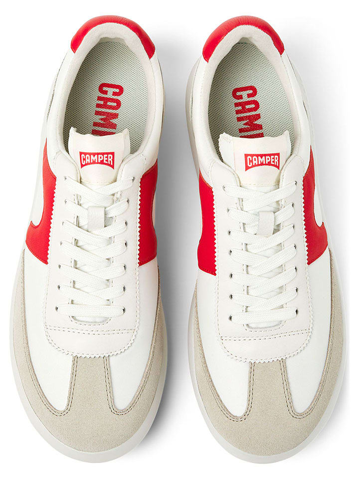 Tenisky Camper Weiß/ Rot/ Beige 2284848 Sneakers in Weiß/ Rot/ Beige - 3