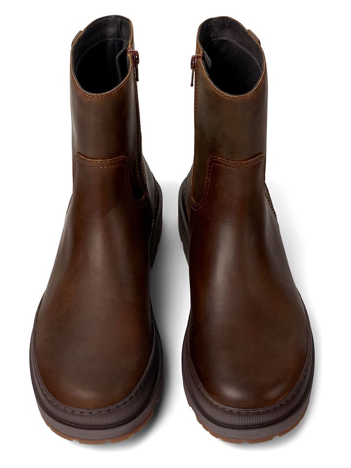 Topánky Camper Braun 640023 Leder-Boots in Braun - 3