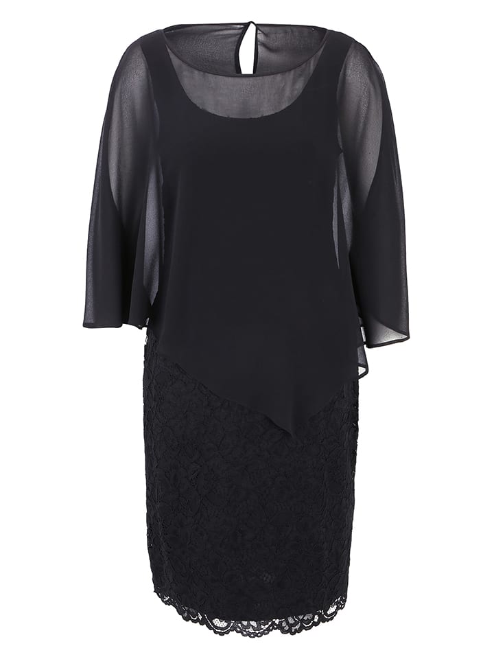 Šaty Vera Mont Schwarz 2226013 Kleid in Schwarz - 6