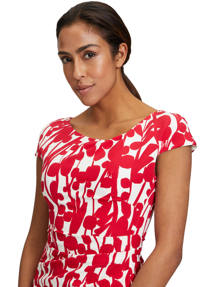 Šaty Vera Mont Rot 3426728 Kleid in Rot - 4