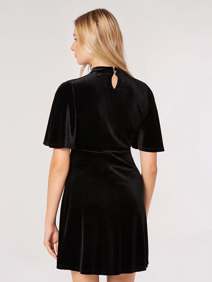 Šaty Apricot Schwarz 9103579 Samtkleid in Schwarz - 3