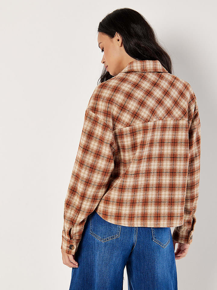 Dámska bunda Apricot Camel 8051593 Hemdjacke in Camel - 3