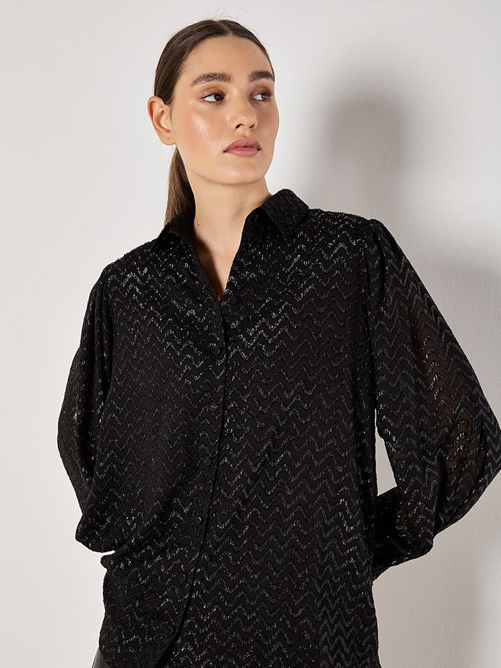 Apricot Schwarz 601607 Bluse in Schwarz - 2