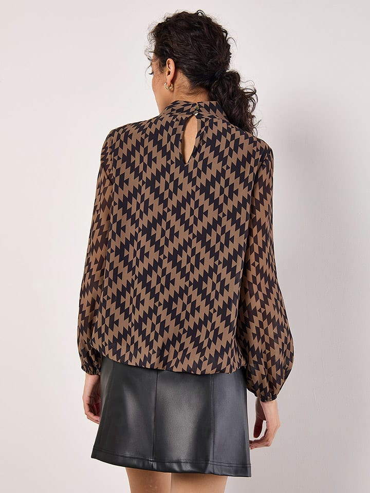 Apricot Hellbraun/ Schwarz 2402373 Bluse in Hellbraun/ Schwarz - 3