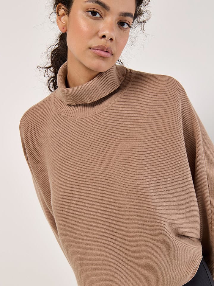 Sveter Apricot Hellbraun 8688889 Rollkragenpullover in Hellbraun - 2
