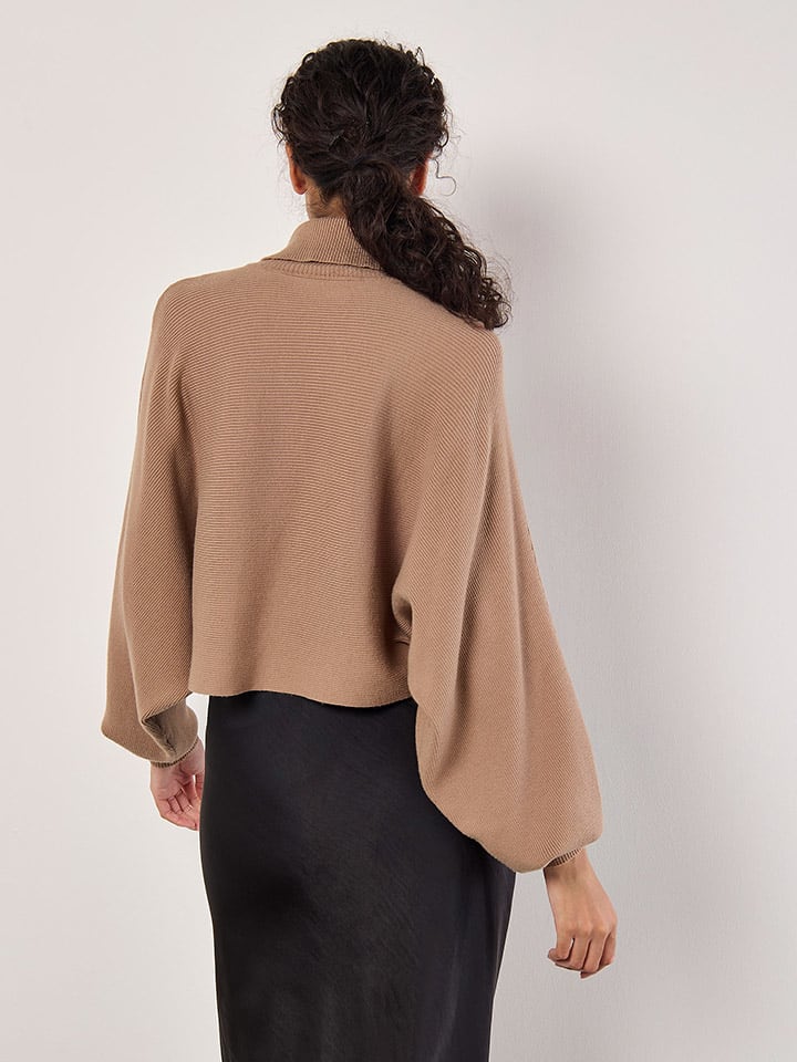 Sveter Apricot Hellbraun 8688889 Rollkragenpullover in Hellbraun - 3