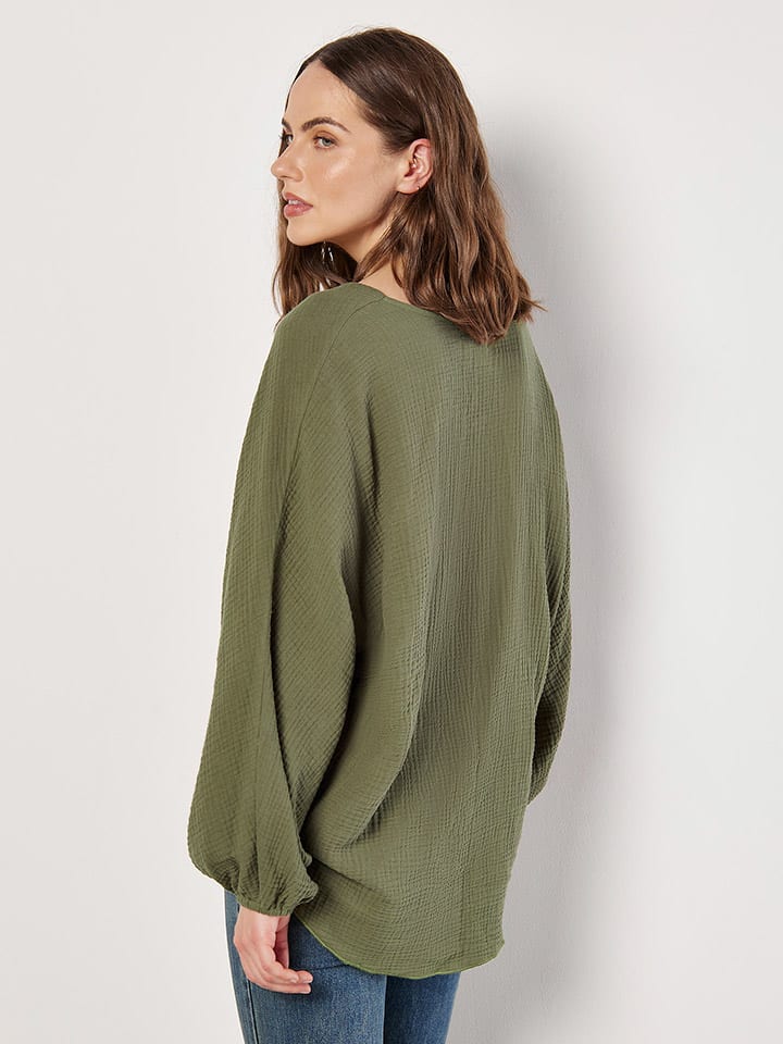Apricot Khaki 1713742 Bluse in Khaki - 3