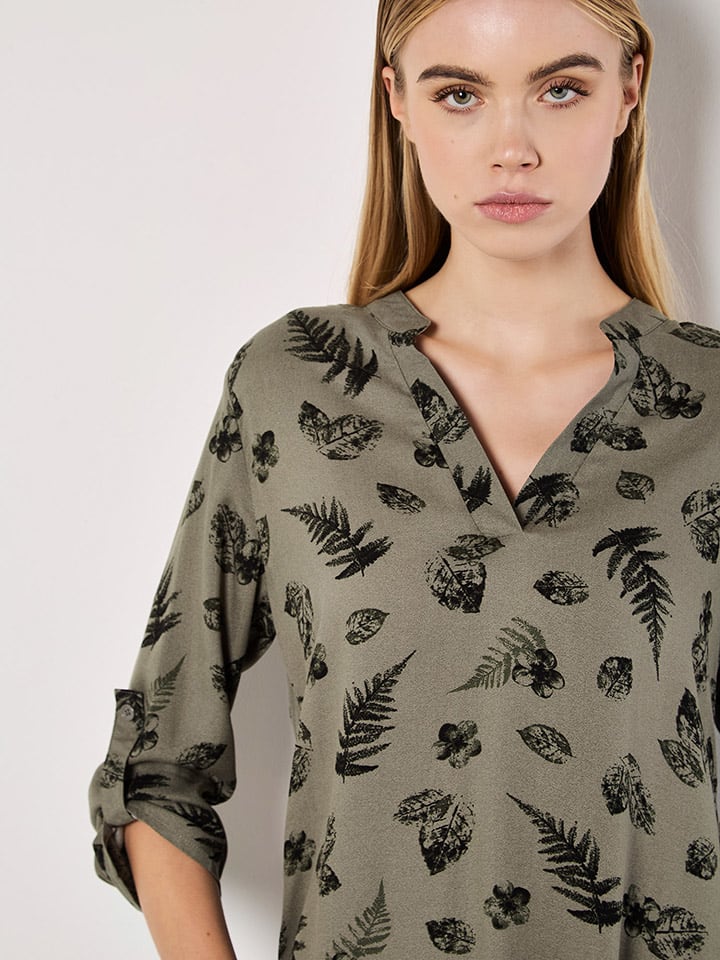 Apricot Oliv/ Schwarz 6461165 Bluse in Oliv/ Schwarz - 2