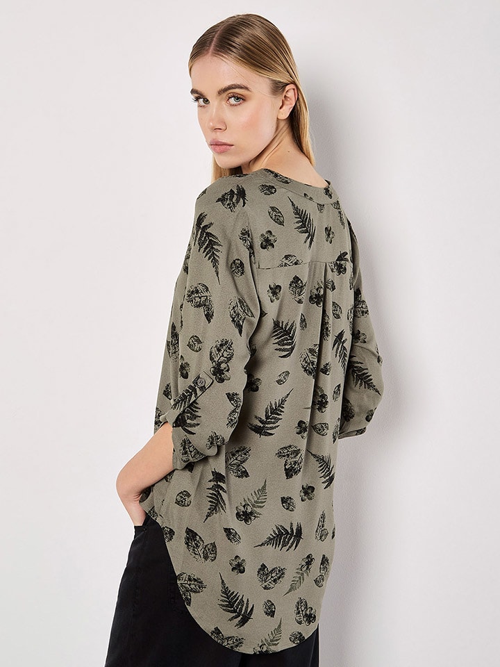 Apricot Oliv/ Schwarz 6461165 Bluse in Oliv/ Schwarz - 3