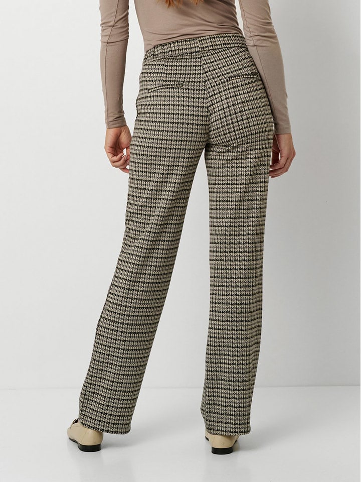 Nohavice Toni Schwarz/ Beige 3996204 Hose "Jenny" in Schwarz/ Beige - 2