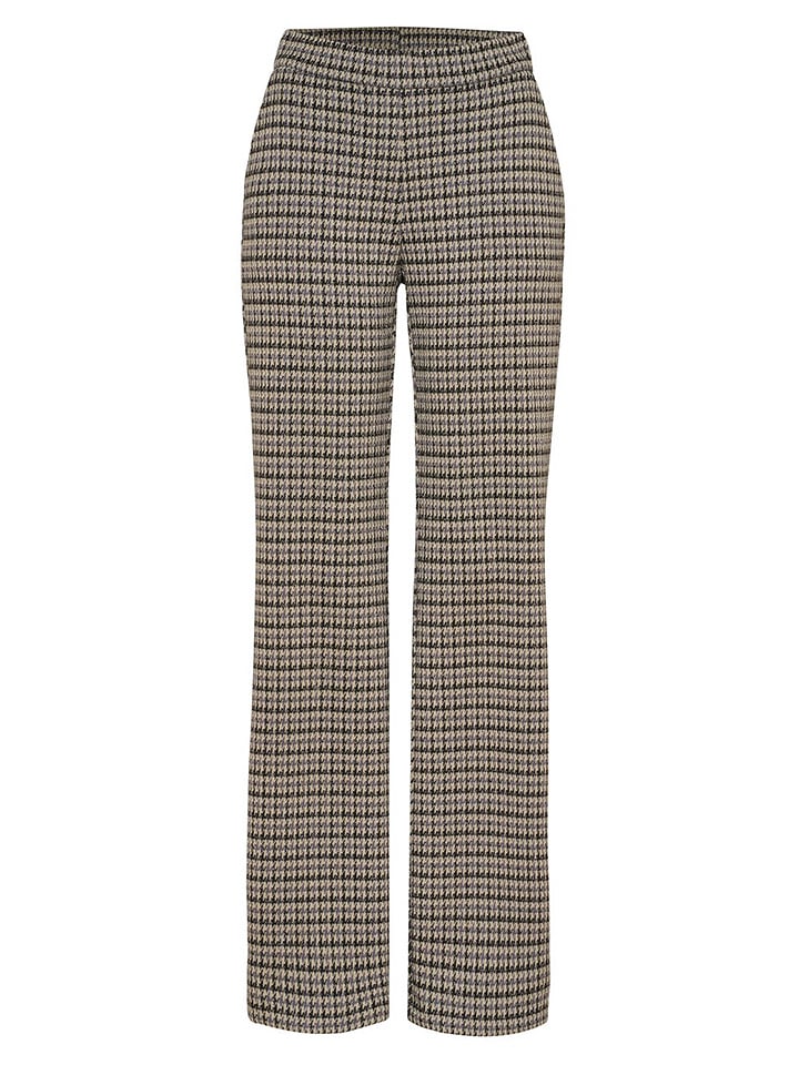 Nohavice Toni Schwarz/ Beige 3996204 Hose "Jenny" in Schwarz/ Beige - 4