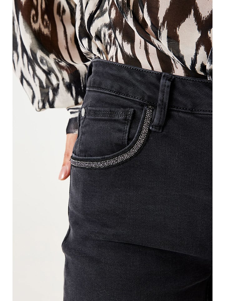 Dámske rifle Garcia Schwarz 404981 Jeans - Regular fit - in Schwarz - 4