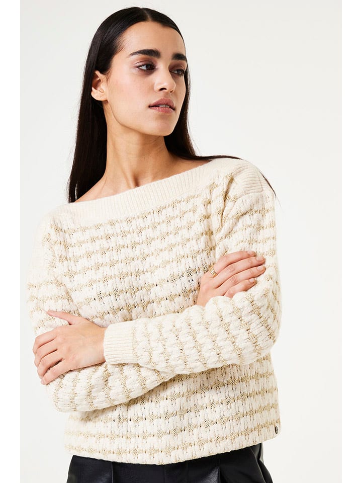 Sveter Garcia Creme 197177 Pullover in Creme - 3