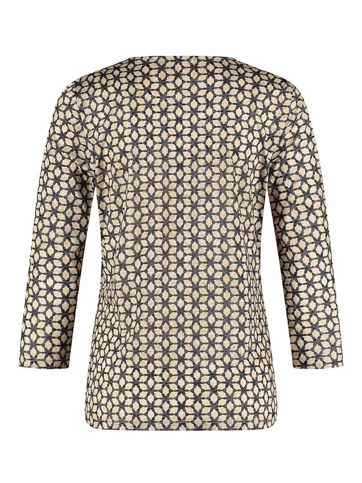 Gerry Weber Anthrazit/ Beige 1147021 Longsleeve in Anthrazit/ Beige - 2