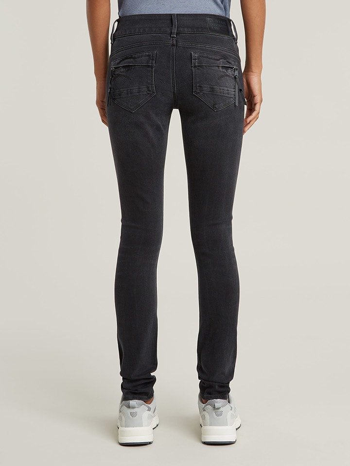 Dámske rifle G-Star Schwarz 7173055 Jeans " Midge Cody" - Skinny fit - in Schwarz - 3