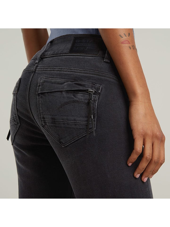 Dámske rifle G-Star Schwarz 7173055 Jeans " Midge Cody" - Skinny fit - in Schwarz - 5