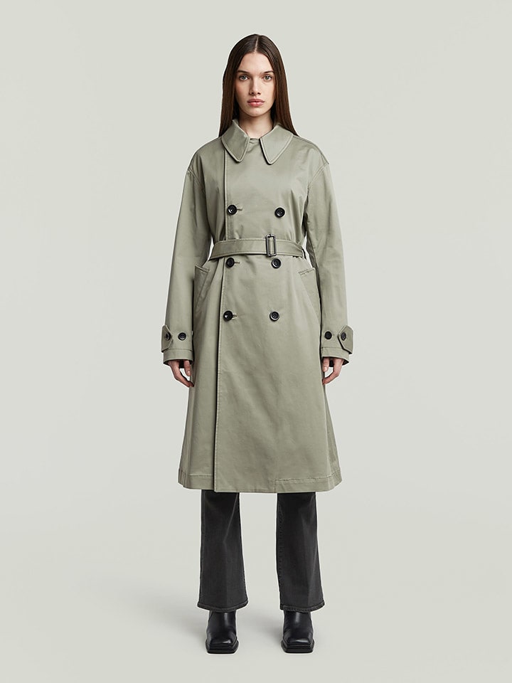 Dámska bunda G-Star Oliv 4415985 Trenchcoat in Oliv - 2