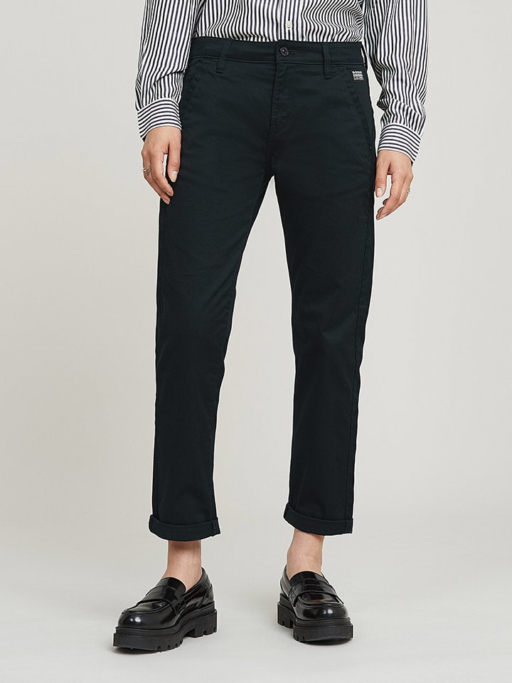 Nohavice G-Star Schwarz 5870919 Chino "Kate" in Schwarz - 2