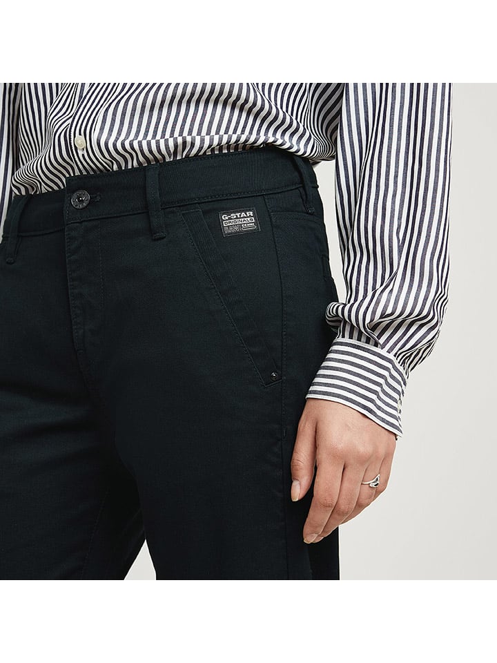 Nohavice G-Star Schwarz 5870919 Chino "Kate" in Schwarz - 4