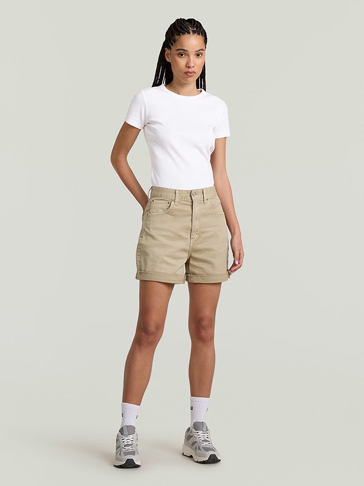 Kraťasy G-Star Beige 6404522 Jeans-Shorts "Judee" - Loose fit - in Beige - 2