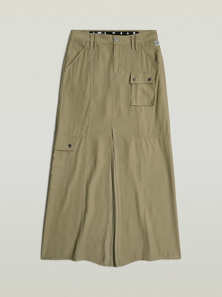 Sukňa G-Star Khaki 9694258 Rock "Fluid" in Khaki - 6
