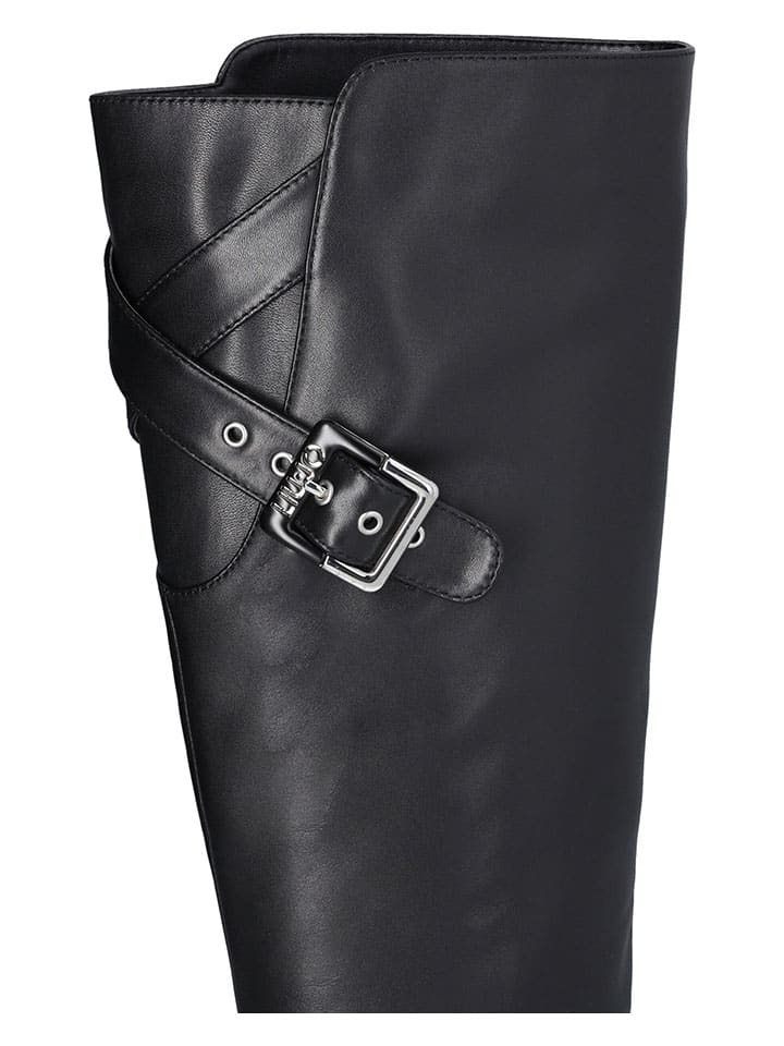 Topánky Liu Jo Schwarz 110352 Leder-Stiefel in Schwarz - 5
