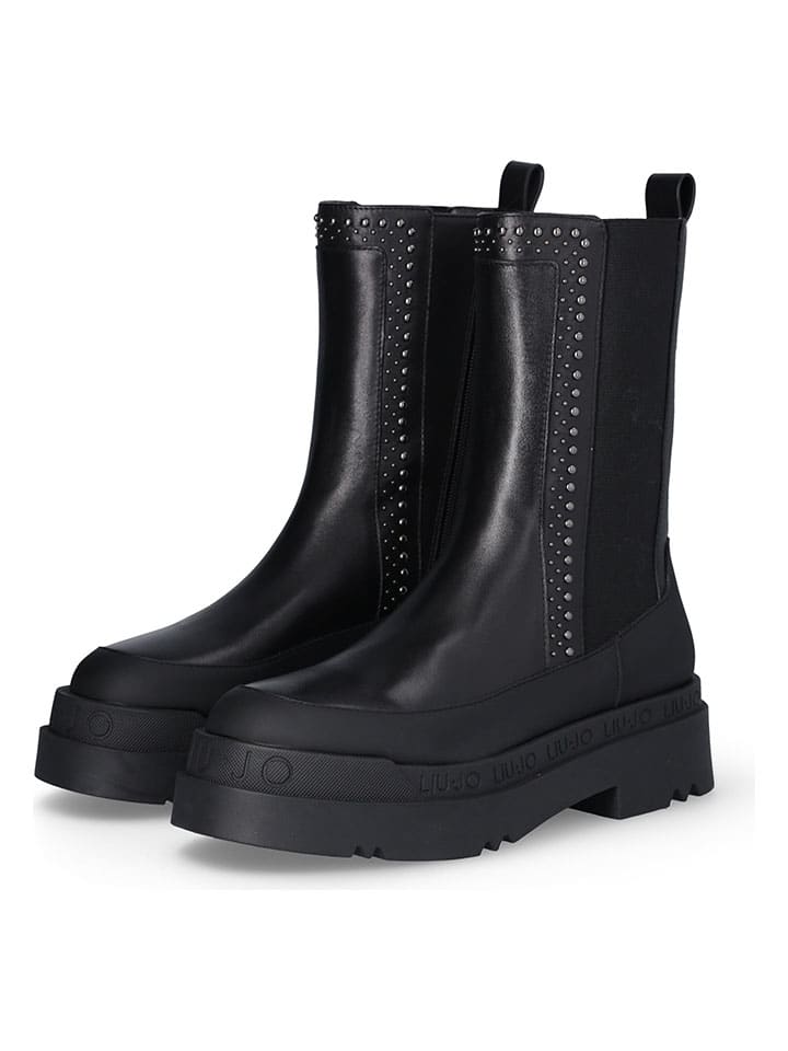 Topánky Liu Jo Schwarz 5822770 Leder-Boots in Schwarz - 2