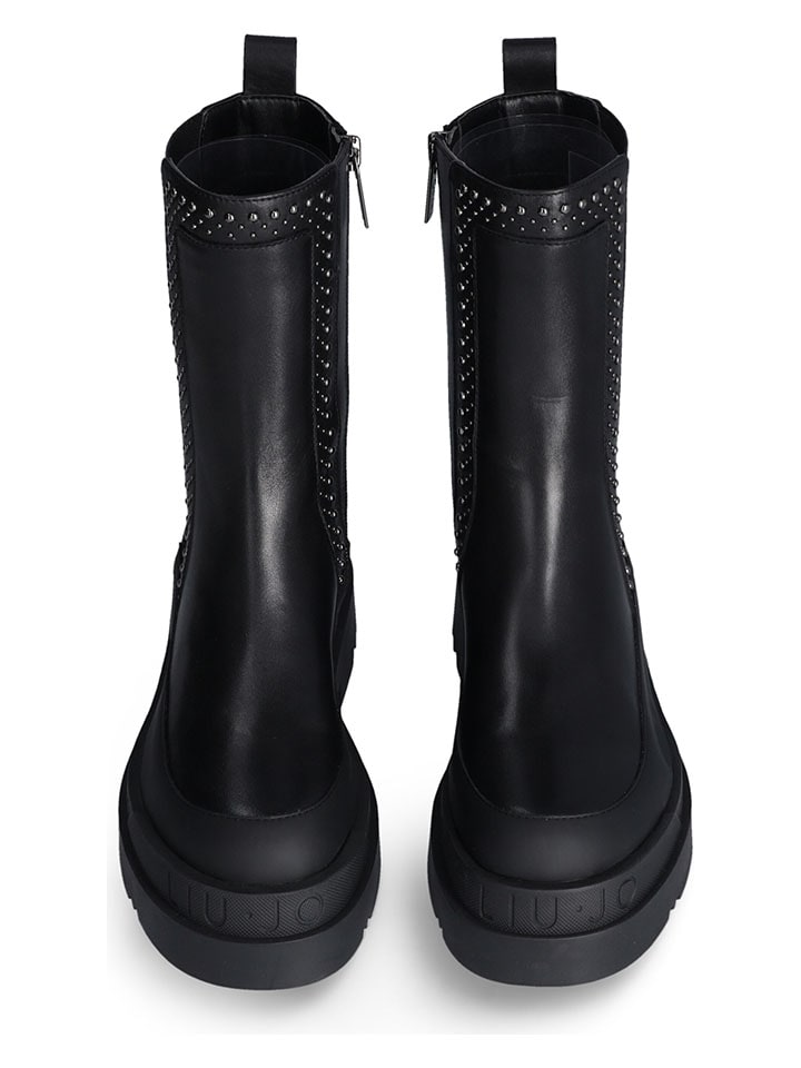 Topánky Liu Jo Schwarz 5822770 Leder-Boots in Schwarz - 4