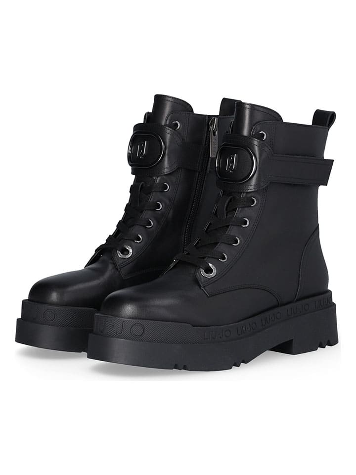 Topánky Liu Jo Schwarz 8849745 Leder-Boots in Schwarz - 2