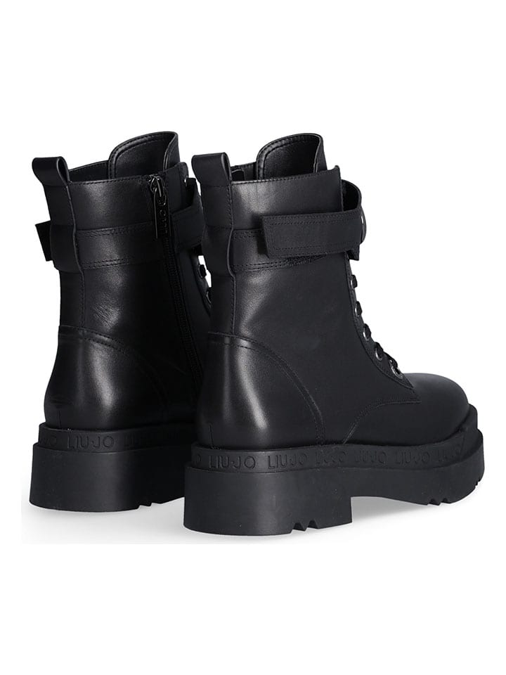Topánky Liu Jo Schwarz 8849745 Leder-Boots in Schwarz - 3