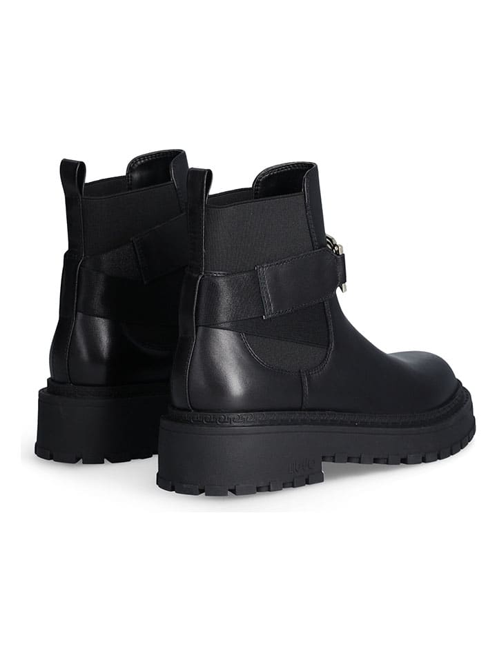 Topánky Liu Jo Schwarz 488131 Leder-Boots in Schwarz - 3