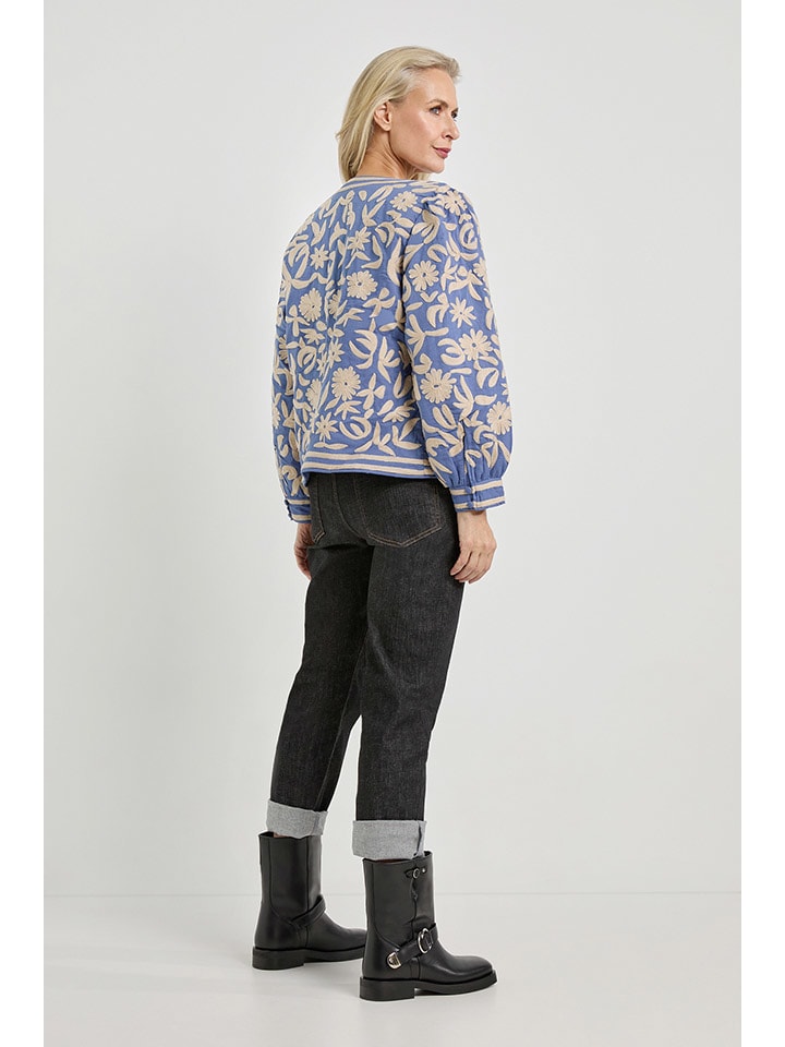 Dámska bunda Josephine & Co Hellblau/ Beige 287102 Übergangsjacke "Daaf" in Hellblau/ Beige - 2