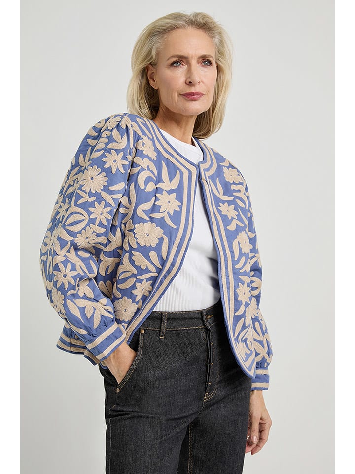 Dámska bunda Josephine & Co Hellblau/ Beige 287102 Übergangsjacke "Daaf" in Hellblau/ Beige - 3
