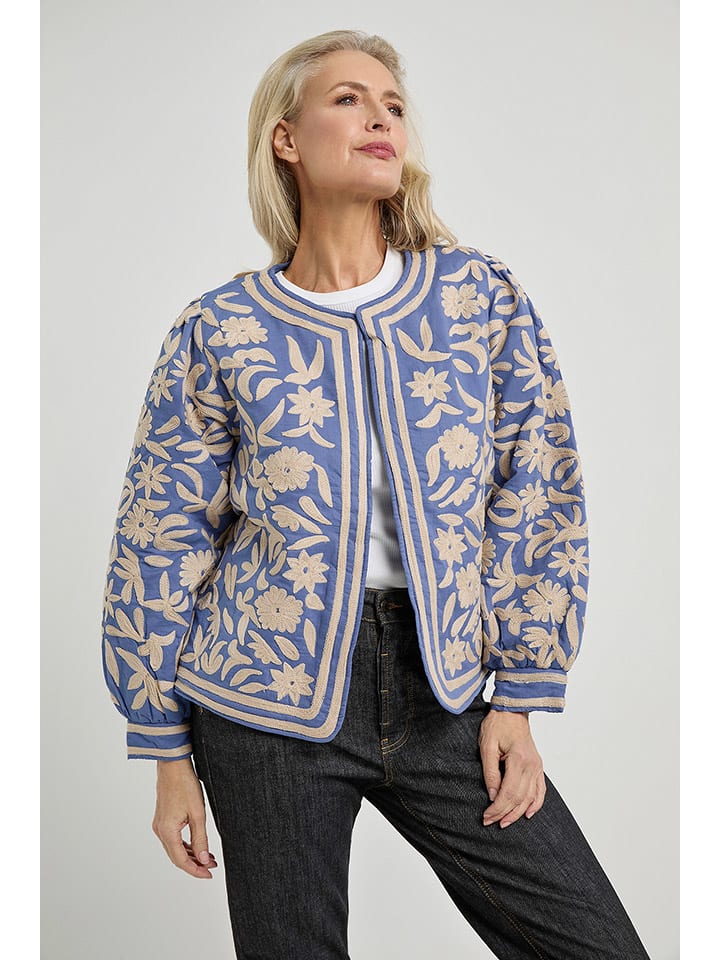 Dámska bunda Josephine & Co Hellblau/ Beige 287102 Übergangsjacke "Daaf" in Hellblau/ Beige - 4