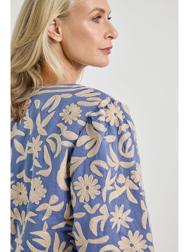 Dámska bunda Josephine & Co Hellblau/ Beige 287102 Übergangsjacke "Daaf" in Hellblau/ Beige - 7