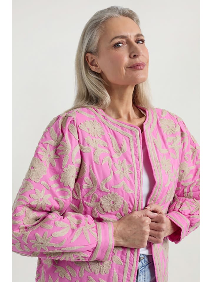 Dámska bunda Josephine & Co Rosa/ Beige 4145805 Übergangsjacke "Daaf" in Rosa/ Beige - 2