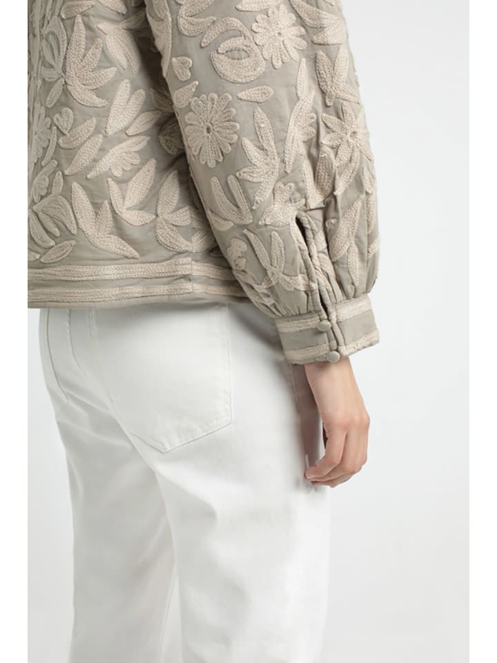 Dámska bunda Josephine & Co Oliv/ Creme 2521280 Übergangsjacke "Daaf" in Oliv/ Creme - 2