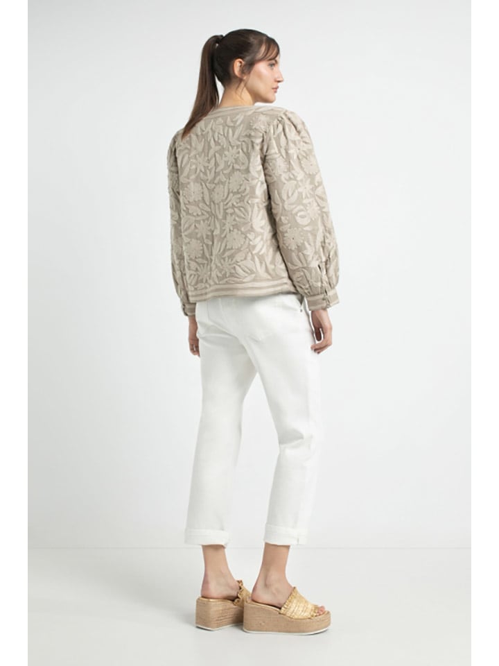 Dámska bunda Josephine & Co Oliv/ Creme 2521280 Übergangsjacke "Daaf" in Oliv/ Creme - 4