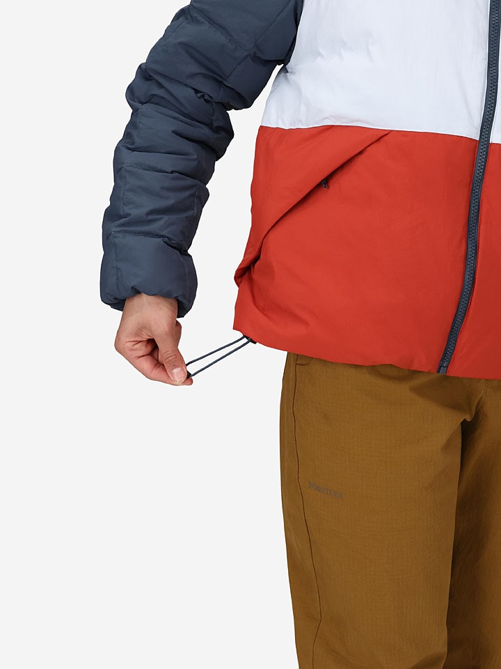 Dámska bunda Marmot Dunkelblau/ Weiß/ Rot 2825888 Steppjacke "Ares" in Dunkelblau/ Weiß/ Rot - 3