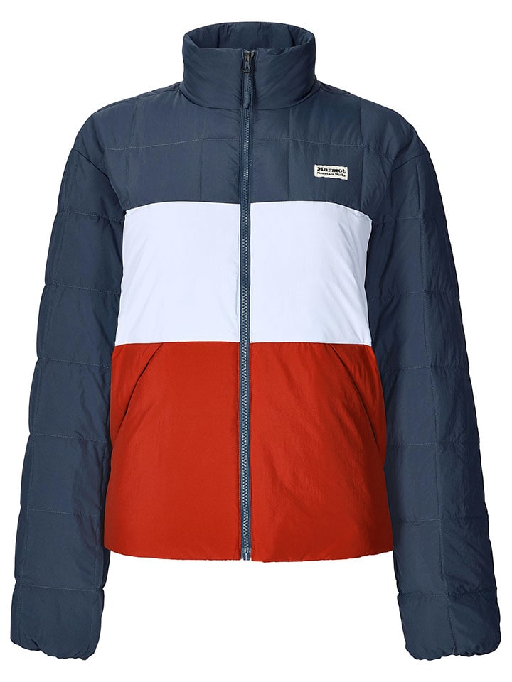 Dámska bunda Marmot Dunkelblau/ Weiß/ Rot 2825888 Steppjacke "Ares" in Dunkelblau/ Weiß/ Rot - 6