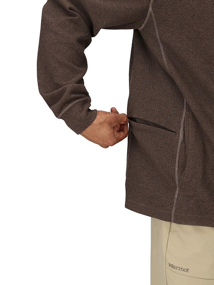 Mikina Marmot Braun 9391078 Hoodie "Ridge Tech" in Braun - 6