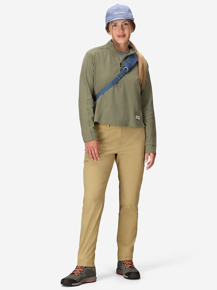 Mikina Marmot Khaki 8162949 Sweatshirt "Redwood" in Khaki - 4