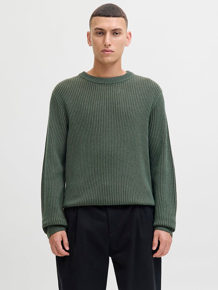 Sveter Jack & Jones Khaki 9587210 Pullover in Khaki - 3