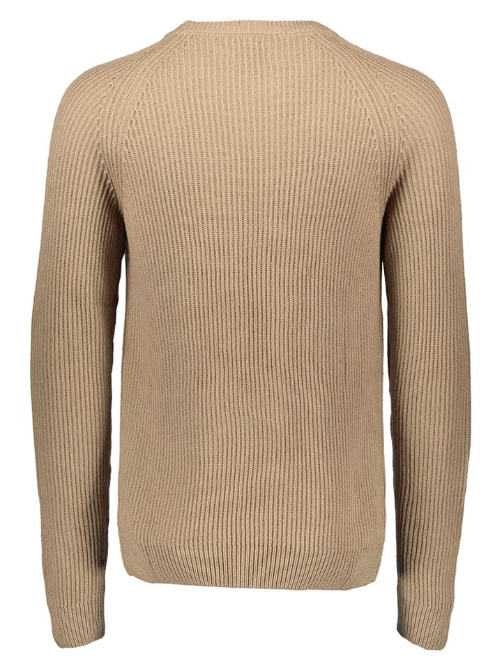 Sveter Jack & Jones Hellbraun 595548 Pullover "Pannel" in Hellbraun - 2