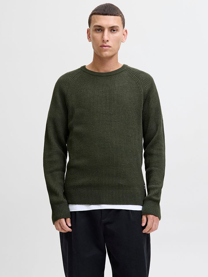 Sveter Jack & Jones Khaki 9131060 Pullover in Khaki - 3